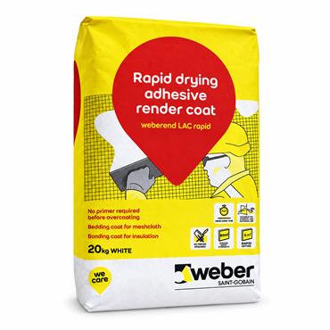 Weber Weberend LAC Rapid Lightweight Render Finishing Coat 20kg