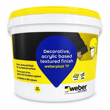 Weber Weberplast TF Silicone Textured Render 15kg Winter White
