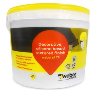 Weber Webersil TF Silicone Textured Render 15kg Winter White