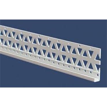Building Profiles R6 6mm PVC Render Stop Bead White