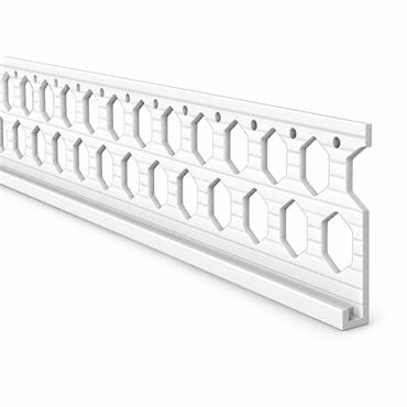 Building Profiles R15 15mm PVC Render Stop Bead White 2.5m