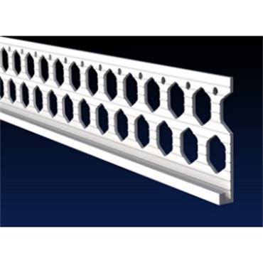 Building Profiles R15 15mm PVC Render Stop Bead White 2.5m
