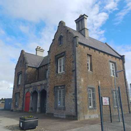 Tramore Railway Station — an example of Vermont Purple Slate in a conservation setting.