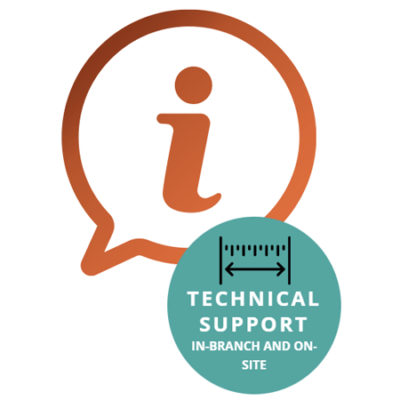 Technical support in-branch and on-site