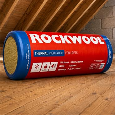 ROCKWOOL Thermal Insulation Roll 100mm 6.6m²