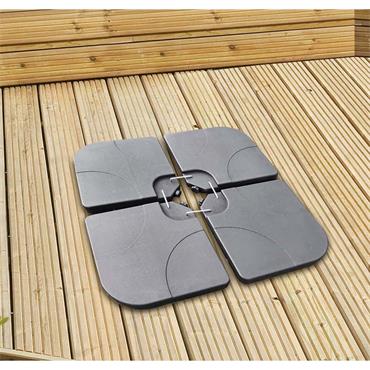 Plastic Overhang Base 4pk Unfilled (15kg)