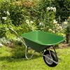 Green PVC Garden Wheelbarrow 100L