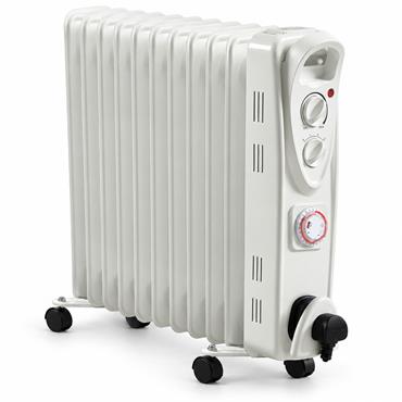 11 Fin Oil Filled Heater 2500W With Timer