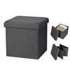 Foldable Storage Ottoman - Antracite 38cmx38cm