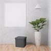 Foldable Storage Ottoman - Antracite 38cmx38cm