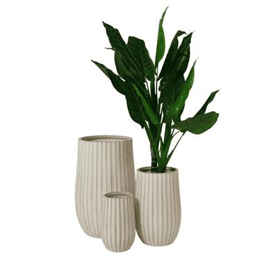 Kae Handmade Sand Fibre Clay Planter Set 75cm