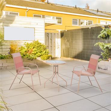 Eze Plush Pink Bistro Set