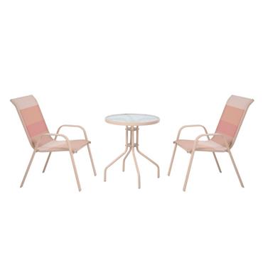 Eze Plush Pink Bistro Set