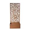 Planter with Screen 1.1M Leaves Design Patina