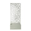 Planter with Screen 1.1M Leaves Design Sage H1.1m x W45 x D21cm
