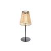 Solar Rattan Table Lamp 34cm 24LED