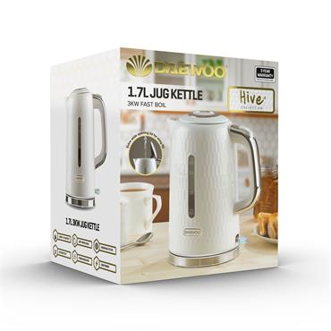 Daewoo Kettle 1.7L Hive White