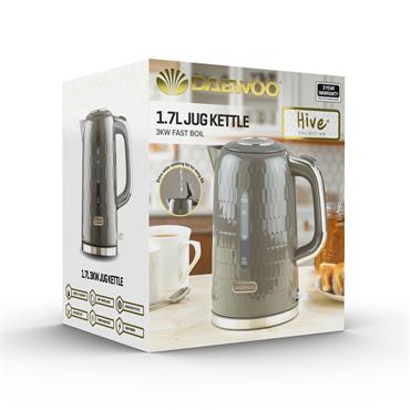 Daewoo Kettle 1.7L Hive Grey