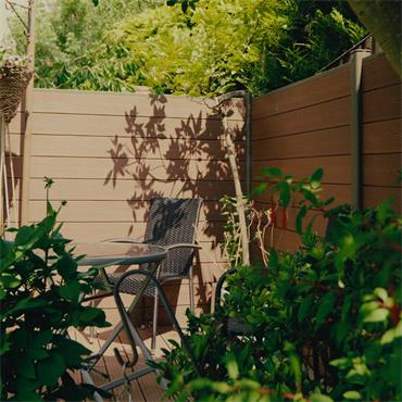 Brown Woodgrain Composite Tongue and Groove Fence Boards 1800x150x20mm (Pack of 2)