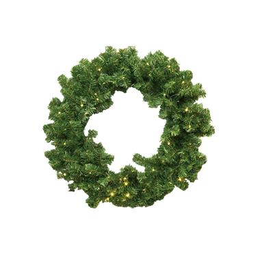 Luxury 80cm Wreath with 80 Warm White Lights