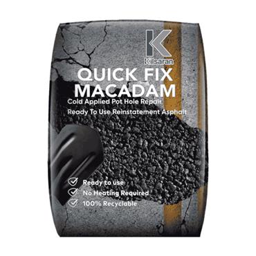 Kilsaran Quick Fix Macadam - Cold Applied Pot Hole Repair  25kG Bag