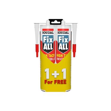Soudal FixAll High Tack Invisible Duopack 1 + 1 290ml