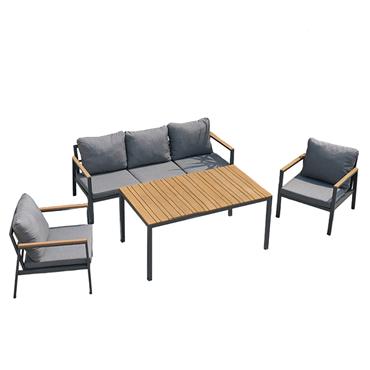 Vila Dining Set with Sofa and 2 Chairs
