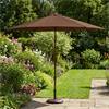 Alum 3m Parasol with LED's and Tilt -Grey