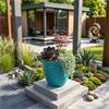 Windermere Glazed Planter Teal 33cm