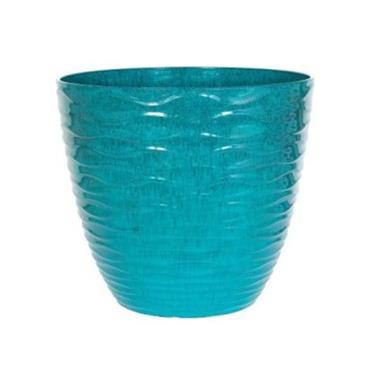 Windermere Glazed Planter Teal 33cm