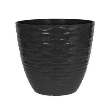 Windermere Glazed Planter Charcoal 33cm