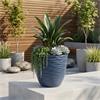 Windermere Glazed Planter Blue 33cm