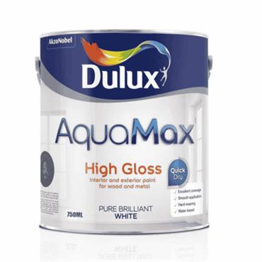 Dulux Aquamax Gloss White 750ml