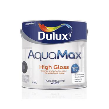 Dulux Aquamax Gloss White 2.5L