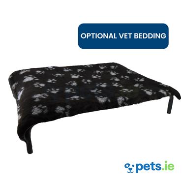 Pets.ie Raised Dog Bed - Black - Small