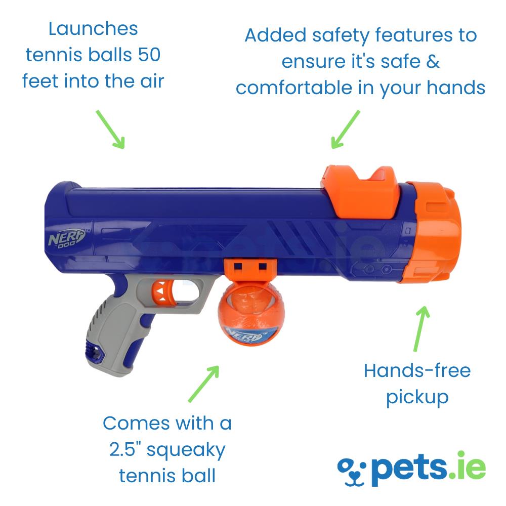 Nerf Tennis Ball Blaster Dog Toy 50FT Pets.ie Ireland