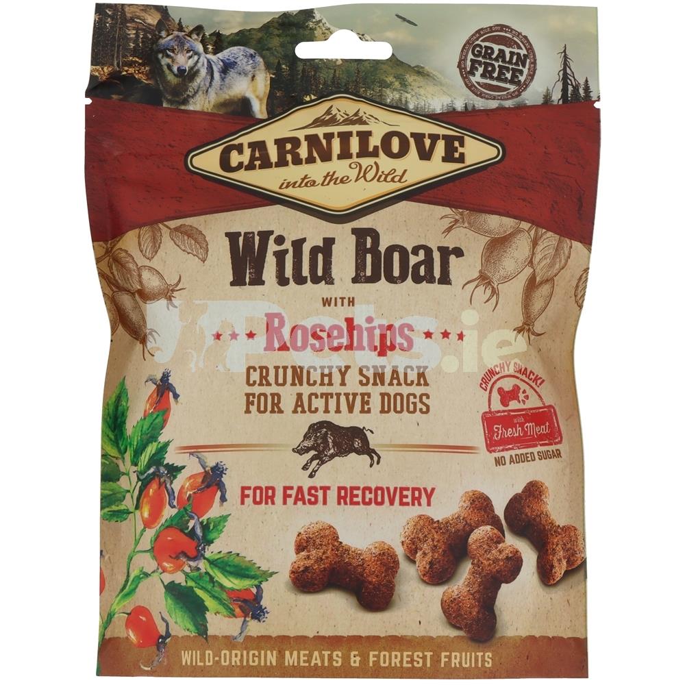 Carnilove Crunchy Treat Wild Boar With Rosehips Pets.ie Ireland
