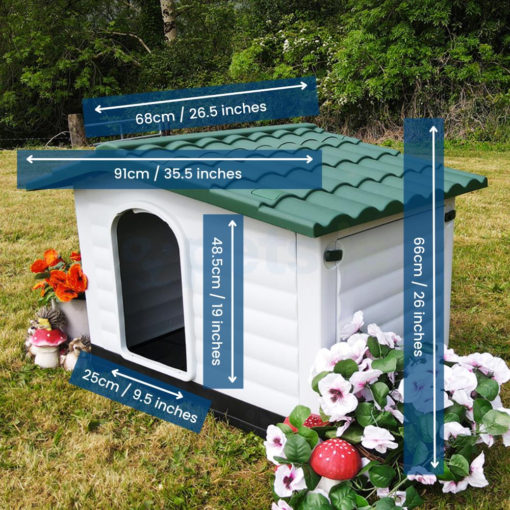 Lodge Dog Kennel Plastic Medium Pets.ie Ireland