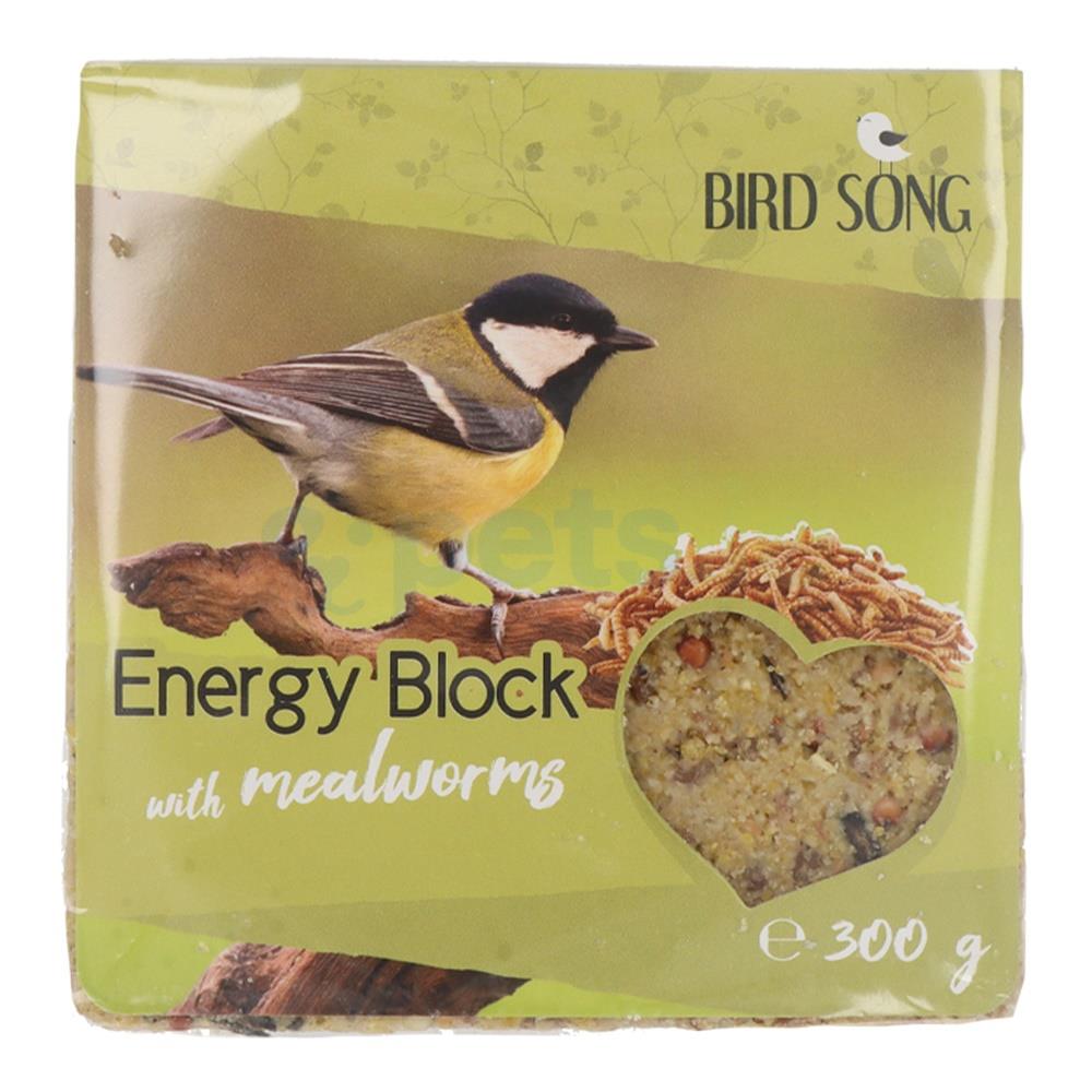 Bird Song Wild Bird Food Energy Block With Mealworms 300g Pets.ie