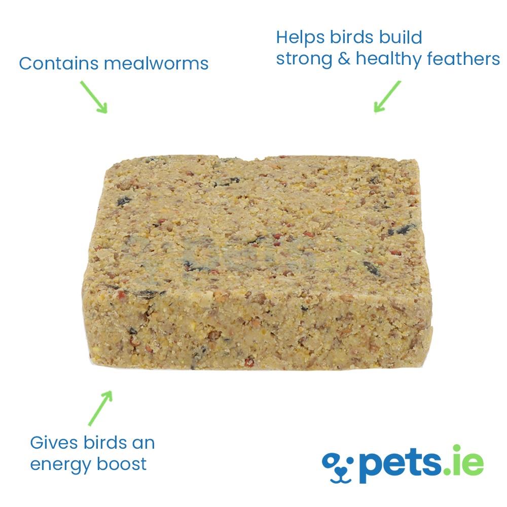 Bird Song Wild Bird Food Energy Block With Mealworms 300g Pets.ie