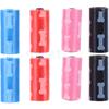 Flamingo Poop Bags - Bone Print Mix - 8 Rolls