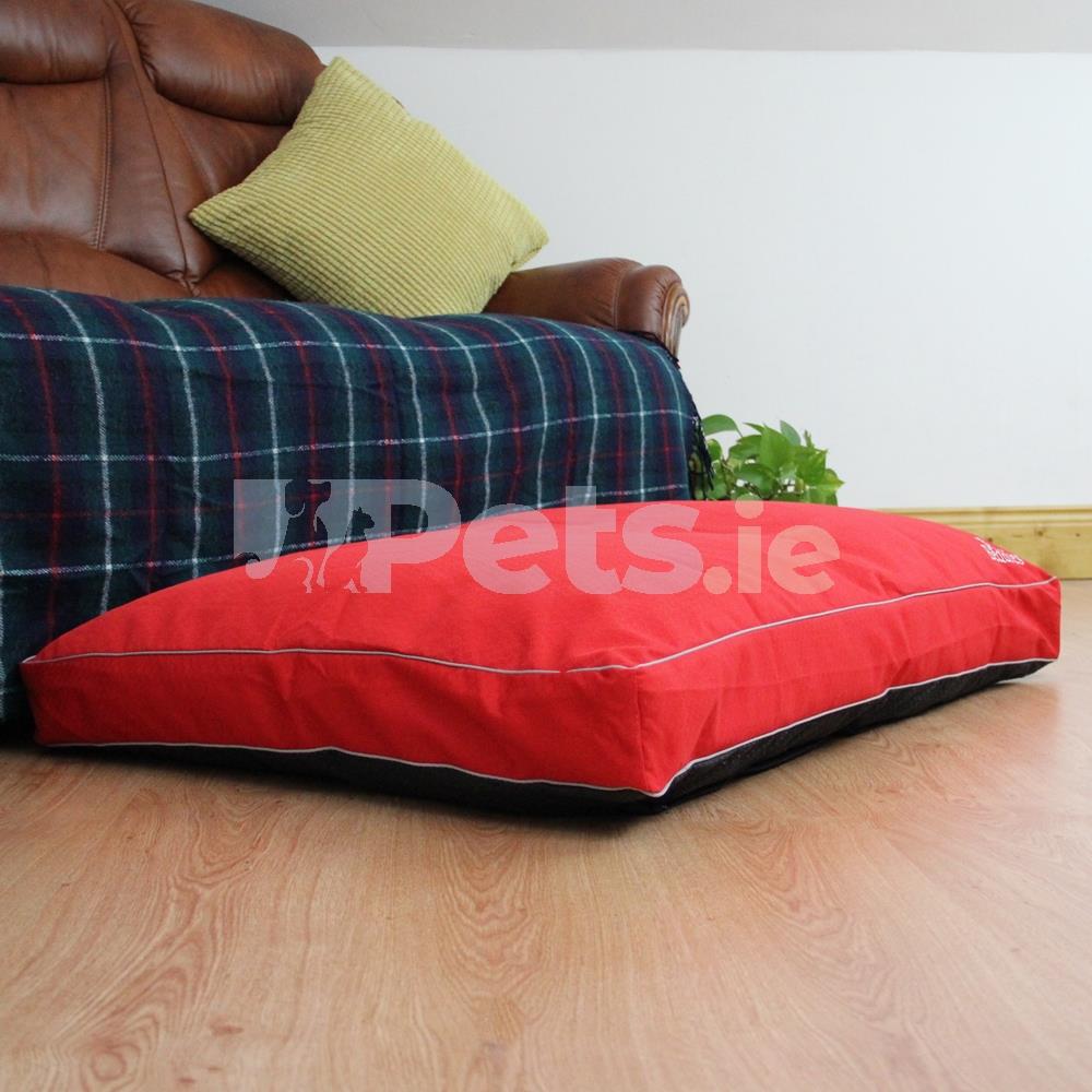 Beddies Waterproof Dog Bed Red/Grey Mattress Pets.ie Ireland