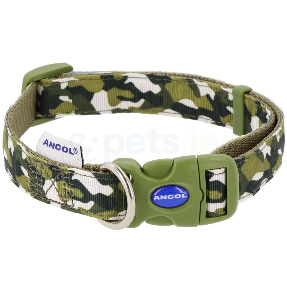 Ancol Green Combat Dog Collar Pets.ie Ireland
