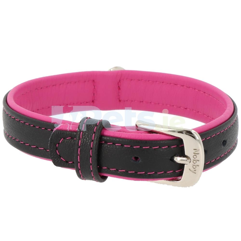 Pacific Leather Dog Collar Fuchsia Pets.ie Ireland