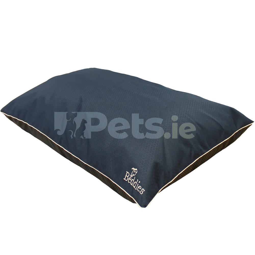 Beddies Dog Bed Waterproof Navy/Beige Cushion Pets.ie Ireland