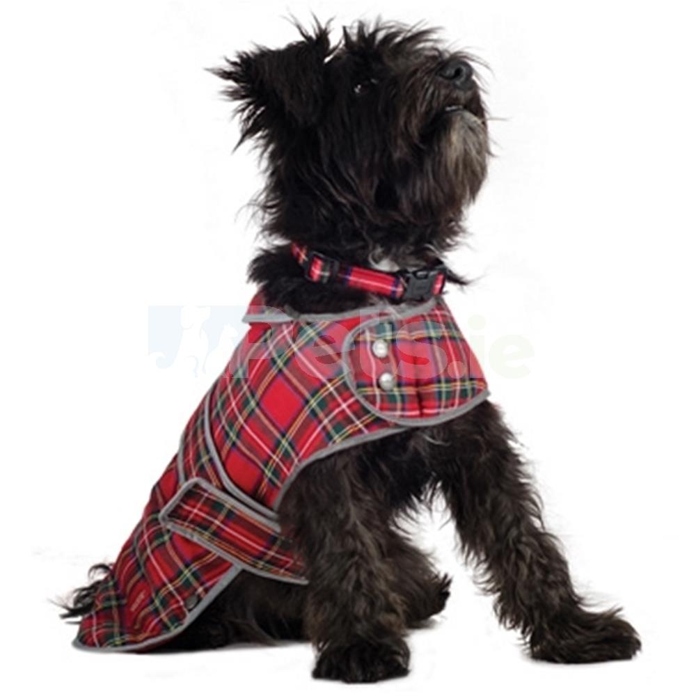 Ancol Dog Coat Red Highland Tartan 3 Sizes Pets.ie Ireland