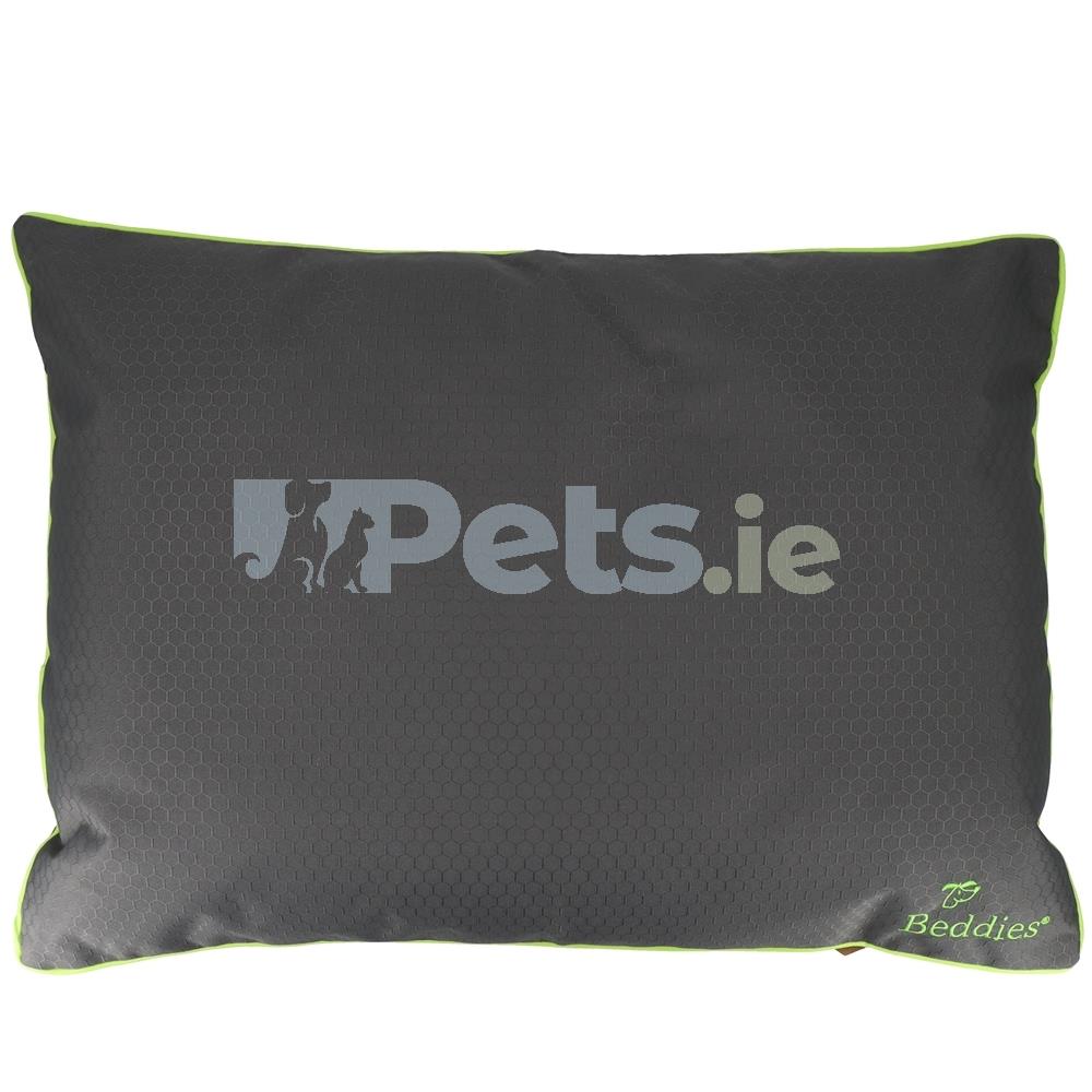 Beddies Pet Bed Waterproof Charcoal/Lime Cushion Pets.ie Ireland
