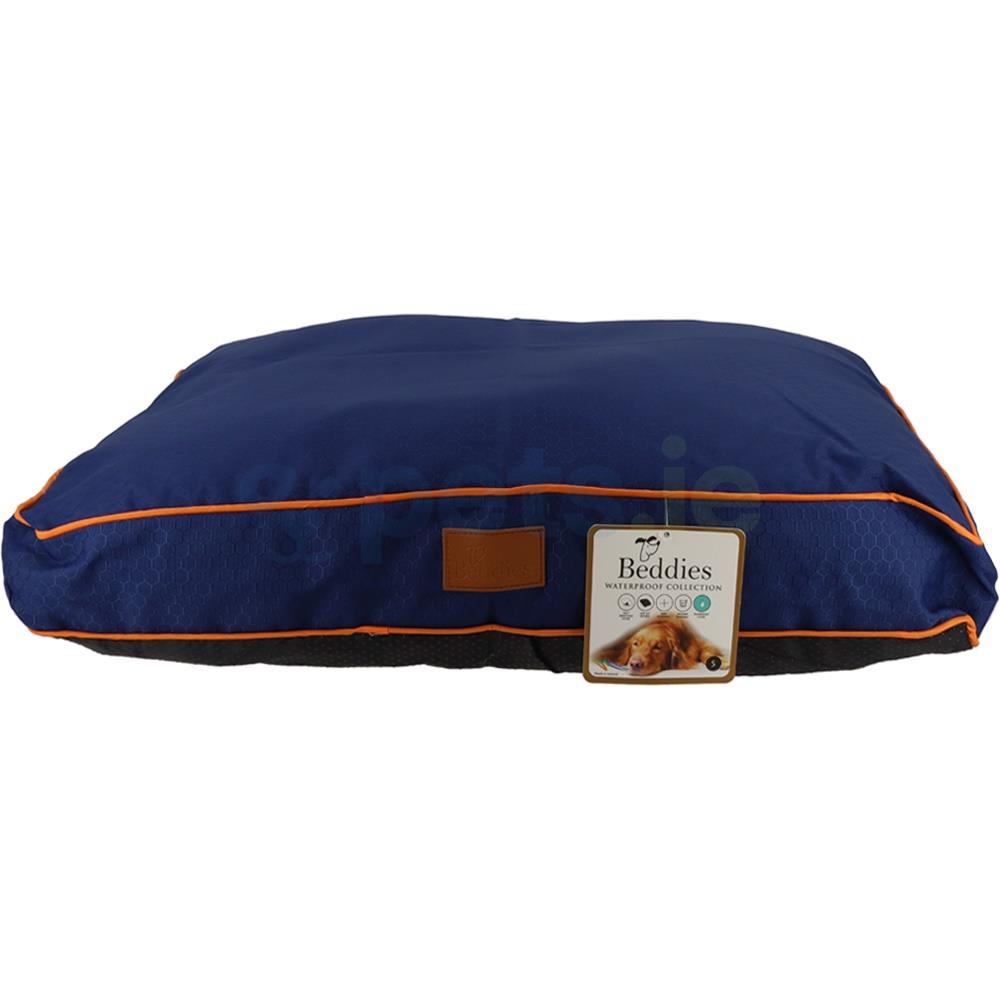 Beddies Waterproof Dog Bed Blue/Rust Mattress Pets.ie Ireland