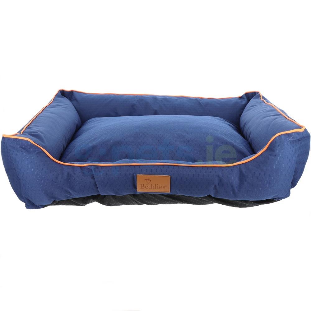 Beddies Dog Bed Waterproof Lounger Blue/Rust Pets.ie Ireland