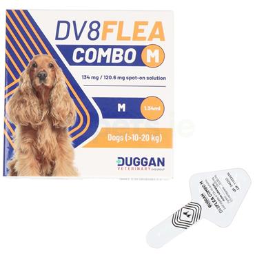 DV8 Flea Combo - Medium Dog - Spot On Fleas, Ticks & Lice